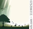 A gathering of living creatures blessed by the forest 111902523