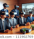 [AI generated image] Meeting scene using VR 111902769
