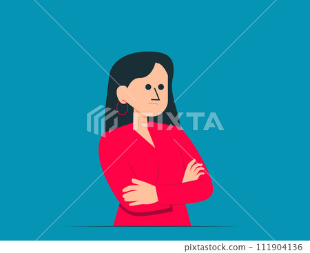 Person thinking of something. Vector illustration concept 111904136