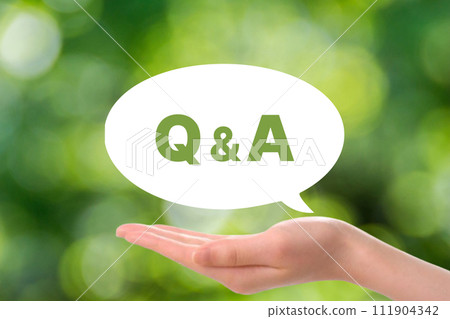 Q&A speech bubble image 111904342