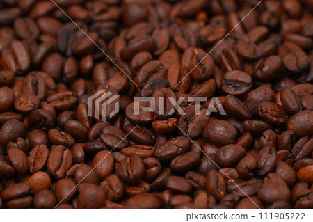 Coffee beans, coffee beans, coffee beans, roasted. 111905222