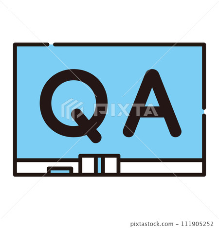 Q&A blackboard class - Stock Illustration [111905252] - PIXTA