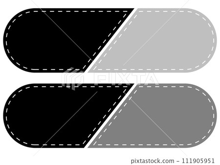 Black and gray simple heading frame set 111905951