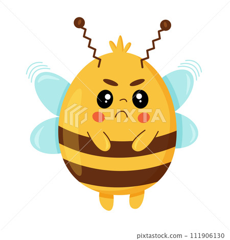 Angry Bee Mascot Character Angry Bee Mascot Character 111906130