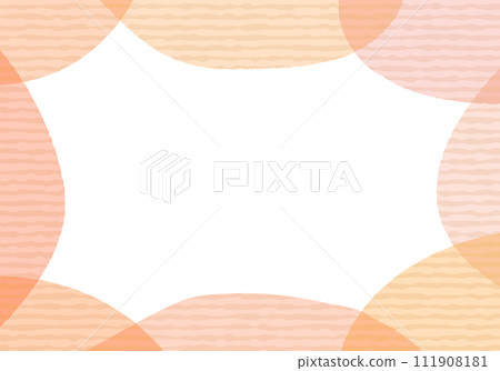 清爽條紋框（橙色） 111908181