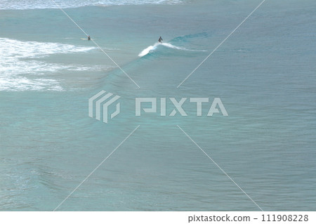 View of surfing at Koigaura where surfers ride the waves View of surfing at Koigaura where surfers ride the waves 111908228