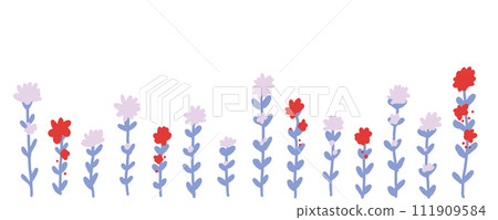 blue stem flowers 111909584