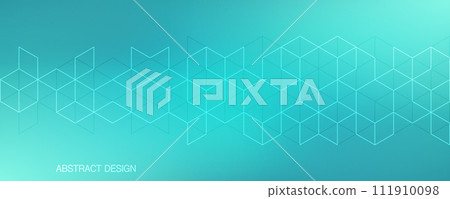 The graphic design elements with isometric shape blocks. Vector illustration of abstract geometric background The graphic design elements with isometric shape blocks. Vector illustration of abstract geometric background 111910098