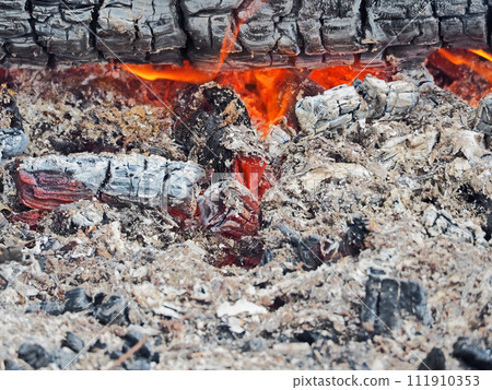 A bonfire that burns tree branches to keep you warm A bonfire that burns tree branches to keep you warm 111910353