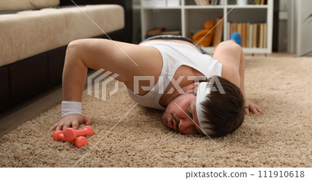 A young handsome man with excess weight A young handsome man with excess weight 111910618