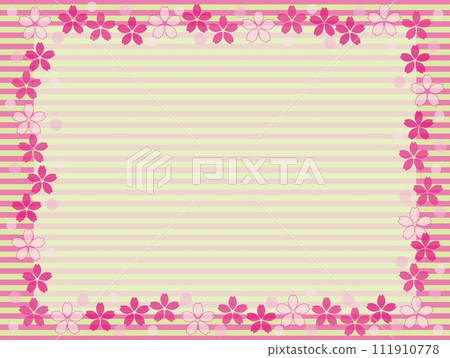 櫻花框邊框點 111910778