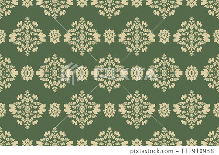Ikat tribal Indian seamless pattern. Ethnic Aztec fabric carpet mandala ornament native boho chevron textile.Geometric African American oriental traditional vector illustrations. Embroidery style. Ikat tribal Indian seamless pattern. Ethnic Aztec fabric carpet mandala ornament native boho chevron textile.Geometric African American oriental traditional vector illustrations. Embroidery style. 111910938