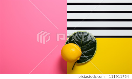 Minimal composition with pop art aesthetic Minimal composition with pop art aesthetic 111911764