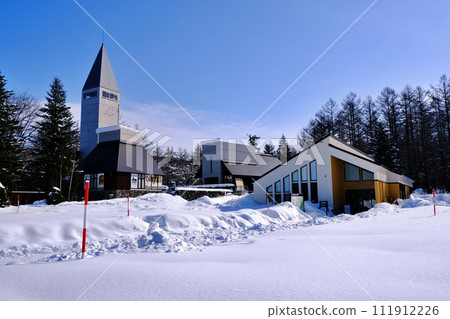 冬季 北海道 美瑛町道之驛 白金伯克 冬季 北海道 美瑛町道之驛 白金伯克 111912226