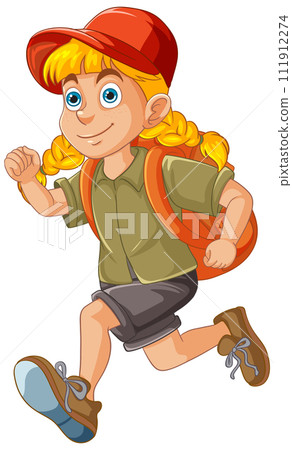 Happy Child on an Adventure 111912274