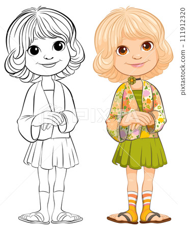 Colorful Childhood: From Sketch to Illustration 111912320