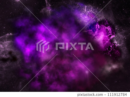 Far being shone nebula and star field against space. Far being shone nebula and star field against space. 111912784
