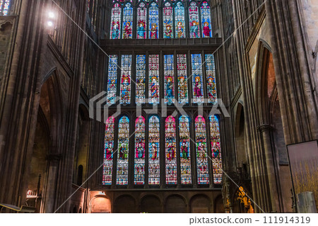 Interiors of the cathedral, Metz, France Interiors of the cathedral, Metz, France 111914319