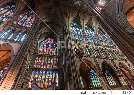 Interiors of the cathedral, Metz, France Interiors of the cathedral, Metz, France 111914320