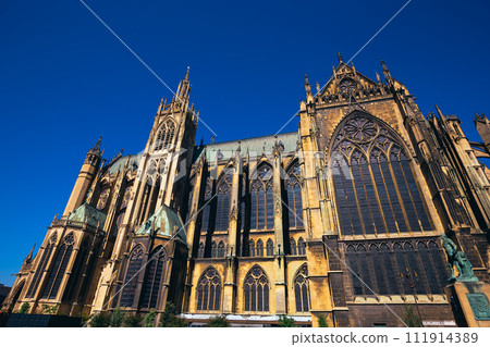 exteriors of the cathedral, Metz, France exteriors of the cathedral, Metz, France 111914389