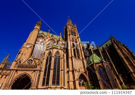 exteriors of the cathedral, Metz, France exteriors of the cathedral, Metz, France 111914397