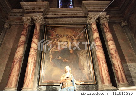 interiors of Notre Dame Assomption church,Nice , France interiors of Notre Dame Assomption church,Nice , France 111915580