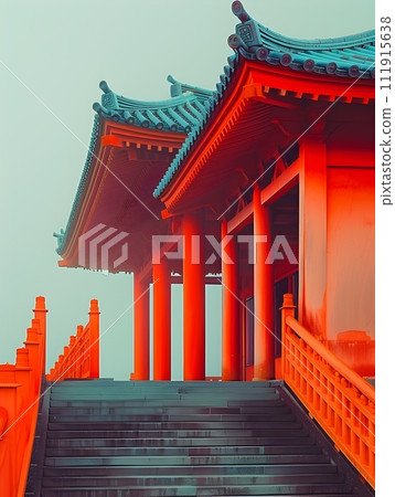 Asian Architecture in Fog A Glimpse of Oriental Culture Asian Architecture in Fog A Glimpse of Oriental Culture 111915638