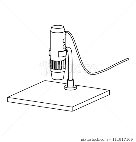 digital microscope line drawing 111917109