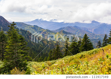 秋天的澀嶺，群馬縣和長野縣的縣界 111917349