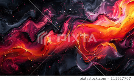 Abstract black background. Modern background. AI 111917707