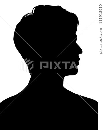 男性輪廓剪影 男性輪廓剪影 111918910