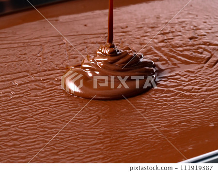 Chocolate melts in hot water Chocolate melts in hot water 111919387