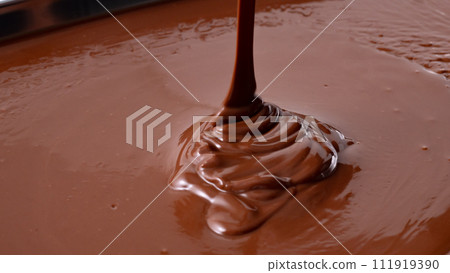 Chocolate melts in hot water Chocolate melts in hot water 111919390