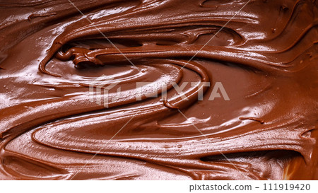 Chocolate melts in hot water 111919420