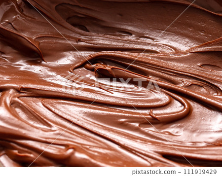 Chocolate melts in hot water 111919429