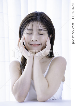 Young woman in tank top beauty image 111920670