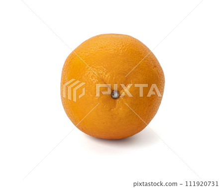 Ripe orange isolated on white background Clipping Path 111920731
