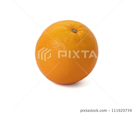 Ripe orange isolated on white background Clipping Path 111920739