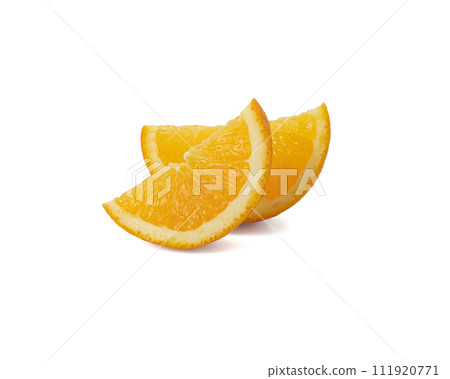 Orange slice isolated on white background Clipping Path 111920771