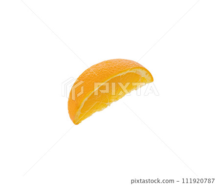 Orange slice isolated on white background Clipping Path 111920787