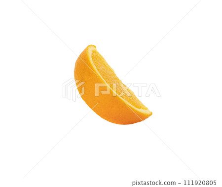 Orange slice isolated on white background Clipping Path 111920805
