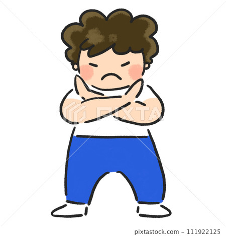 A boy making a cross mark in front of his chest A boy making a cross mark in front of his chest 111922125