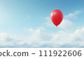 AI-generated content. red baloon in the clouds of love 111922606