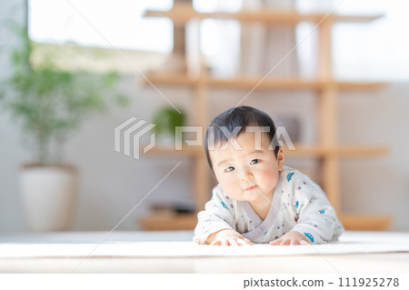 Baby boy crawling. Baby boy crawling. 111925278