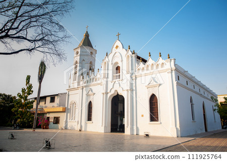 St Josephs Church, Architectural Heritage of Colombia and the place where the Colombian Literature Nobel Prize Gabriel Garcia Marquez was baptized in his birthplace, the small town of Aracataca 111925764