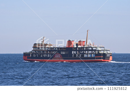 Tokyo Bay Ferry Shirahama Maru Uraga Channel Kurihama Hamakanaya Kurofune Wrapping Perry's 150th Anniversary Tokyo Bay Ferry Shirahama Maru Uraga Channel Kurihama Hamakanaya Kurofune Wrapping Perry's 150th Anniversary 111925812