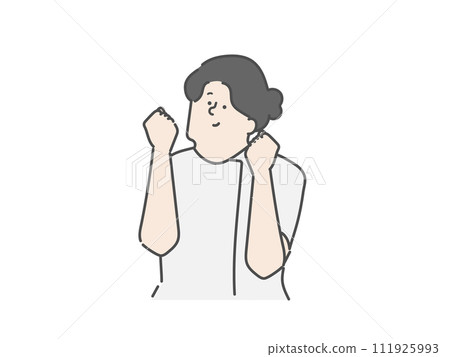 Female nurse doing guts pose Female nurse doing guts pose 111925993