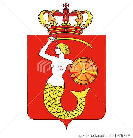 Coat of arms of Warsaw, Poland Coat of arms of Warsaw, Poland 111926739