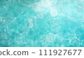 16:9 widescreen abstract mint blue background, water surface with bokeh 111927677