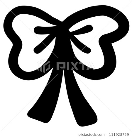 black ribbon on white background black ribbon on white background 111928739